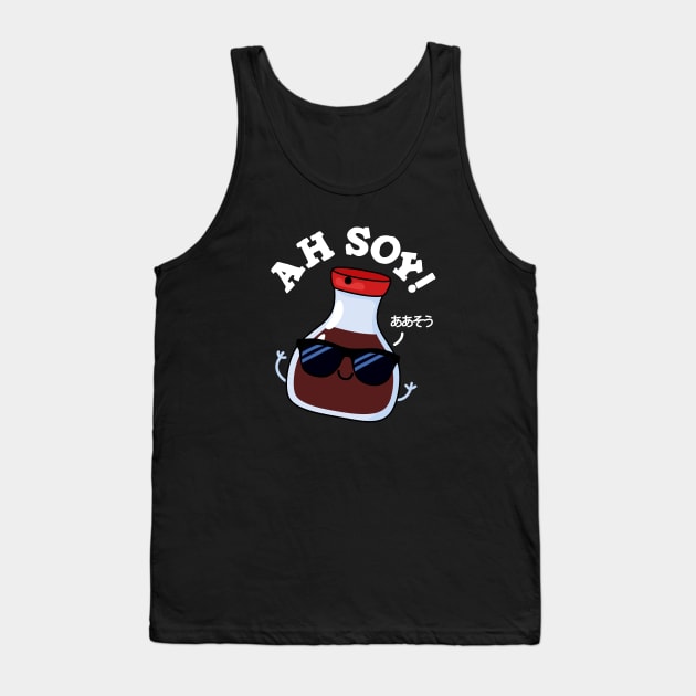 Ah Soy Cute Soy Sauce Pun Tank Top by punnybone